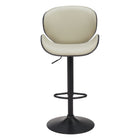 Zuo Meyane Barstool - Grey-Plush and durable faux leather fabric