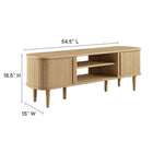 Modway Contour 55" TV Stand - Oak-Modern TV Stand For TVs up to 60"