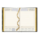 Brownline - 2026 Agenda quotidien Executive - 7-1/8 po x 4-7/8 po - Couleurs assorties - Trilingue-Cartes du monde en couleurs, calendriers de 8 mois sur chaque page double