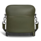 Champs Onyx Leather Cross-Body Bag - Khaki-Front zipper 