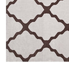 Modway Marja Moroccan Trellis Area Rug - 5 ft W x 8 ft L - Brown/Grey-Stain Resistant / Easy To Clean