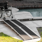 HOMCOM - Rampe pour fauteuil roulant 8 pi avec revêtement antidérapant pour mobilité en scooter - noir-Idéal pour franchir les bordures, escaliers, porches 