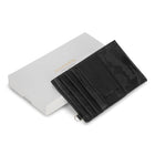 Champs - Porte-cartes Slim en Cuir Camouflage - Noir-Compartiment central