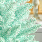 HOMCOM - Arbre de Noël artificiel fin de 6pi - bleu dégradé-Couleur : Bleu dégradé 
