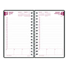Brownline - 2027 agenda quotidien DuraFlex avec couverture en poly texturé en deux pièces – 8 po x 5 po – noir-Reliure spirale double avec couverture texturée poly 2 morceaux
