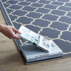 Modway Avena Moroccan Quatrefoil Trellis Indoor/Outdoor Area Rug - 5 ft W x 8 ft L - Blue/Beige-100% Soft Polypropylene