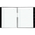 Blueline NotePro Hardcover Notebook, 9-1/4" x 7-1/4", Black, 192 Pages-Notebook lies completely flat when open for ease of writing