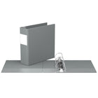 Davis Group Premium Economy Binder - D Ring - 3" - Grey - 6 Pack-3"