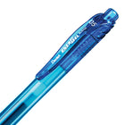 Pentel EnerGel-X Retractable Gel Roller - (0.5mm) Needle Tip - Sky Blue Ink-Attractive coloured barrel that coordinates with the ink colour