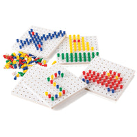 edxeducation Pegs & Pegboards Set - 1005 Pieces-This hands-on tool builds fine motor skills and is ideal for pattern, symmetry, sorting and sequencing work.