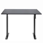 Ezywork Manual Height Adjustable Standing Desk - 48" x 24" - Black Frame / Black Table Top-Whole piece table top 48" x 24" (120cm x 60cm) 