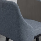 HOMCOM Bar Height Swivel Bar Stools with Steel Legs - Charcoal Grey - 2 Pack-It has a footrest to sit comfortably
