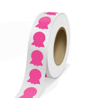 JAM Paper - Rouleaux d'étiquettes standard - en forme de ruban - 1 5/8 x 2 - rose fluo - 125 étiquettes/rouleau-Couleur : rose fluo | Faites ressortir votre courrier avec des étiquettes d'adresse d'expédition colourées.