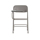 Flash Furniture Premium Steel Folding Chair with Right Handed Tablet Arm-Double Support Cross Rails for Additional Strength