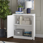 Hudson&Canal Alston 28"W Accent Cabinet - White-Product Dimensions: 14" L x 27.75" W x 32" H