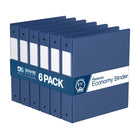 Davis Group Premium Economy Binder - Round Ring - 1.5" - Royal Blue - 6 Pack-3 Ring Binder
