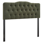 Modway Annabel Premium Linen Blend King Headboard - Sage-Premium Linen Blend Upholstery