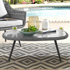Modway - Endeavor Terrasse extérieure Rotin en osier Table basse - Gris-Rotin en osier synthétique en PE