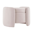 Modway Nebula Upholstered Performance Velvet Ottoman - Pink-Modern Storage Ottoman