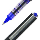 uni-ball Vision Rollerball Pens – 0.5 mm – Blue – 12 Pack-Quick-drying pigmented liquid ink is waterproof and fadeproof