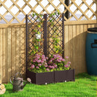 Outsunny Raised Garden Bed with Drainage Holes - Drain Plugs - Water Reservoir - Brown-Ample planting space, great for both indoor and outdoor settings
