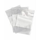 KL Rubber - Sac refermable en polyéthylène avec bloc d’identification blanc et trou de suspension - 4 Mil - 9 x 12 po - paquet de 1000-Bloc blanc pour un étiquetage, un codage ou des instructions faciles