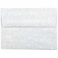 JAM Paper A6 Parchment Invitation Envelopes - 4.75" x 6.5" - Blue Recycled - 50 Pack -Colour: Blue, Envelopes feature a marbled parchment finish for an elegant touch