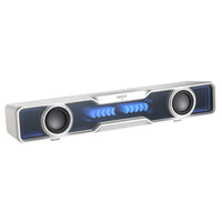 Edifier QS30 USB Powered BT Multimedia Soundbar with Enhanced Bass Integrated Mic and Dynamic Lighting Effects - White-The attached USB cable transmits both power and audio signals from your computer to the speaker. Simply plug the USB connector into your computer and start playing