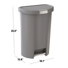 Curver - Infinity Poubelle en forme de D 45,5 L -C’est aussi un élément attrayant qui contribue à la conception globale de votre cuisine, de votre bureau ou de votre salle de bains