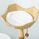 PawHut 40" Cat Tree with Real Wood Posts-Its vertical design saves floor space, making it suitable for small apartments 