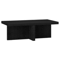 Hudson&Canal Boden 44"W Rectangular Coffee Table - Black Grain-A contemporary Scandinavian design for your living room, den, and more