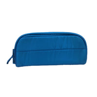 Tech Gear Puffer Pencil Case - Blue-Large capacity zippered pouch
