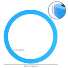 Soozier 12' Trampoline Spring Cover - Light Blue-The pad can be easily attached to the trampoline frame with elastic ropes