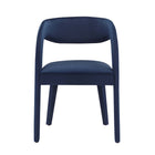 Modway Pinnacle Performance Velvet Dining Chair - Midnight Blue - 2 Pack-9