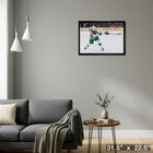 Jared Spurgeon Wild Shooting - Framed Canvas - 31" x 22"-Ready to hang - arrives fully assembled