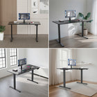 ShoppingAll Dual Motor Height Adjustable Electric Standing Desk Frame - Black-8