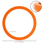 Soozier 14' Trampoline Spring Cover - Orange-The pad can be easily attached to the trampoline frame with elastic ropes