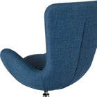Flash Furniture Egg Series Fabric Side Reception Chair - Blue-Lumbar Pillow