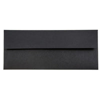 JAM Paper #10 Business Envelopes, 4 1/8 x 9.5, Black Linen Recycled, 1000 Pack (900921796B)-Black