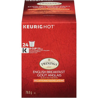 Twinings of London English Breakfast Decaf K-Cup - 24 Pack-Enjoy the smooth, full-bodied taste of this classic tea any time of the day