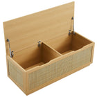 Modway Soma 47" Rattan Storage Bench - Oak-8