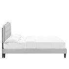 Modway Amber Tufted Performance Velvet King Platform Bed - Light Grey-8