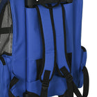 PawHut - Sac à dos caisse de transport 2-en-1 pour chats et chiens avec poignée et roues - Bleu-Couleur : Bleu