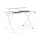 Emerge Vizon 47" Gaming Desk - White-White laminate desktop material