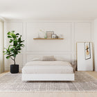 Nexera Platform Bed Frame - Queen Size - White-5