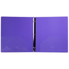 JAM Paper Plastic 1" 3-Ring Binder - Purple-Quantity: Sold Individually | Made to be long lasting and resist tearing or bending, easy to clean.