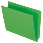 Pendaflex Reinforced Green End-Tab File Folders - Letter Size - 100/Box-Assign separate colours to different categories within your shelf system