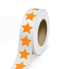 JAM Paper - Rouleaux d'étiquettes standard - en forme d'étoile - 2 3/4 x 2 7/8 - orange fluo - 125 étiquettes/rouleau-Couleur : Orange fluo | Faites ressortir votre courrier avec des étiquettes d'adresse d'expédition colourées.