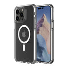 AXS PROShield Plus MagSafe Compatible Drop-tested Clear Case for Apple iPhone 14 Pro Max - Clear/Frosted-Anti-UV material offers a crystal clear design
