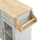 Modway Culinary Kitchen Cart With Spice Rack - White Natural-10